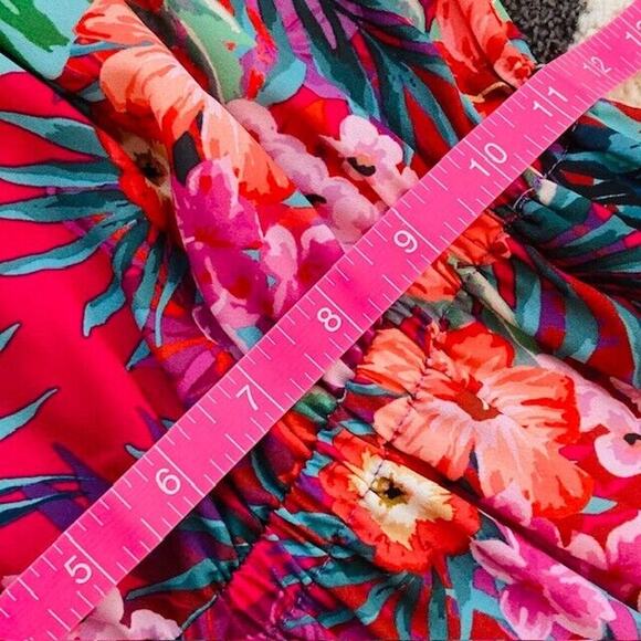 Show Me Your Mumu $148 Womens Small Multi Floral Print Rosarita Strapless Romper - Picture 11 of 15